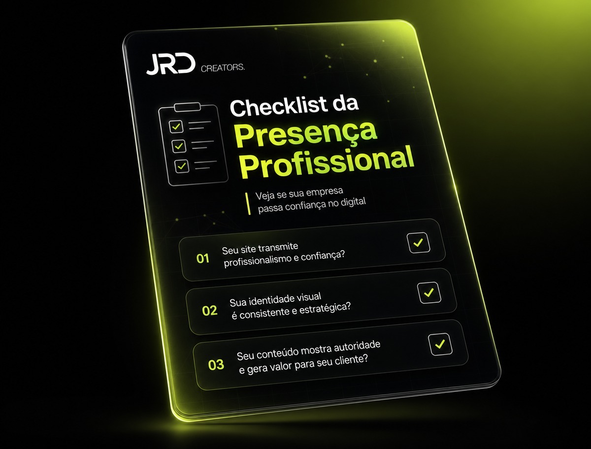 Capa do material Checklist da Presença Profissional