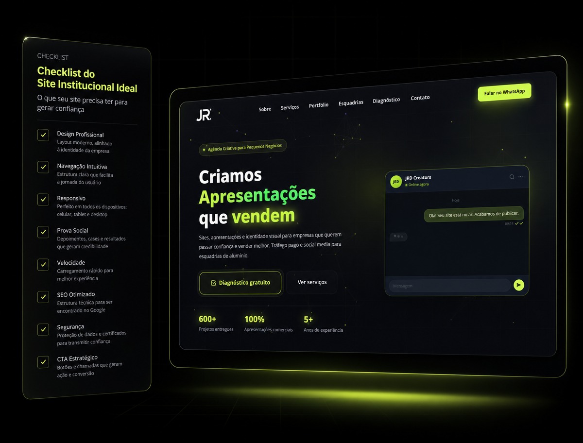 Capa do material Checklist do Site Institucional Ideal